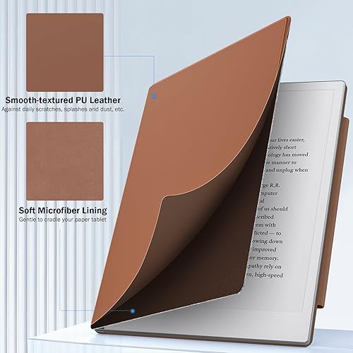 Miniatura 2 de MoKo Funda para tableta Remarkable 2, ligera, ultradelgada, magnética, con cierre protector de bolígrafo ancho, funda inteligente para tablet 2 de