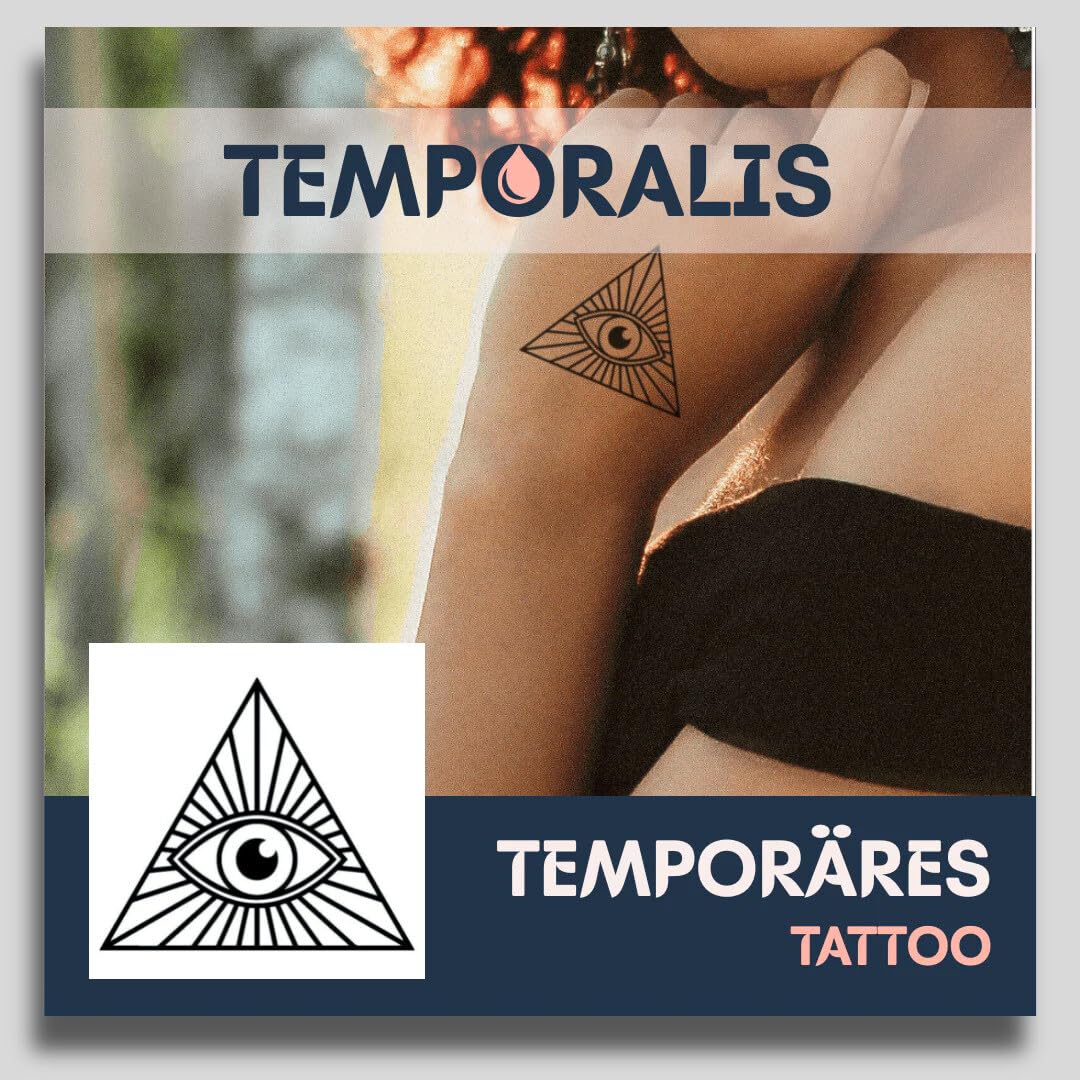 Temporalis Fake Tattoo Alien – Temporäres Tattoo Für 1–2 Wochen | Vegan & Wasserfest | EU-zertifizierte Kosmetik