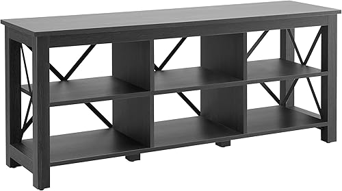 Miniatura 17 de Henn&Hart Soporte rectangular de TV para televisores de hasta 55 pulgadas en blanco, soportes de TV para la sala de estar Blanco,Marrón aliso,Negro