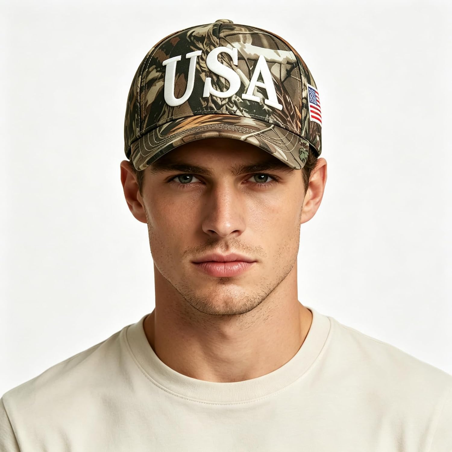 USA Hat American Flag Baseball Cap Mesh Trucker Adjustable Breathable 4th of July Accessories for Men Women Gifts