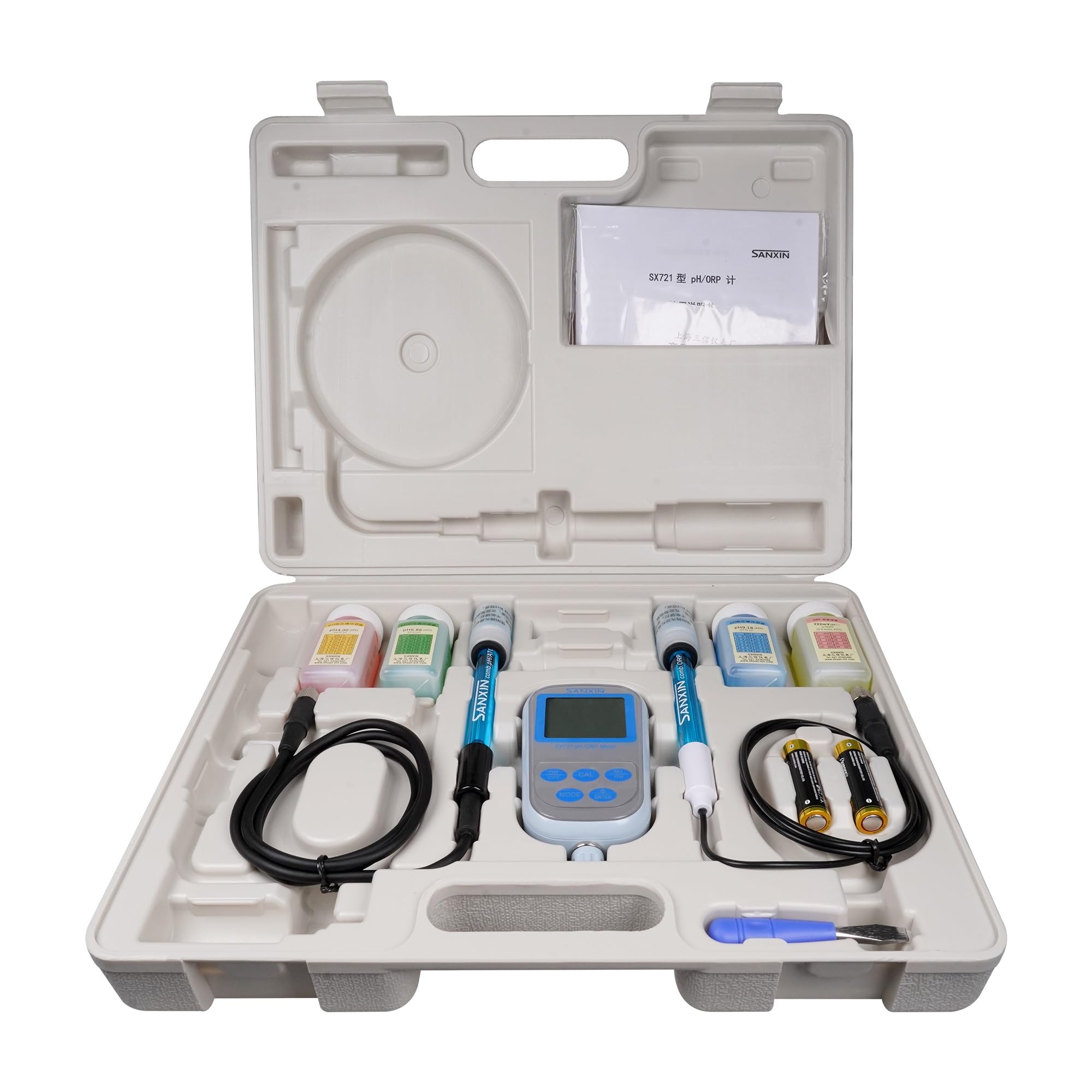 SX721 visualización LCD de funcionamiento portátil ORP PH Meter