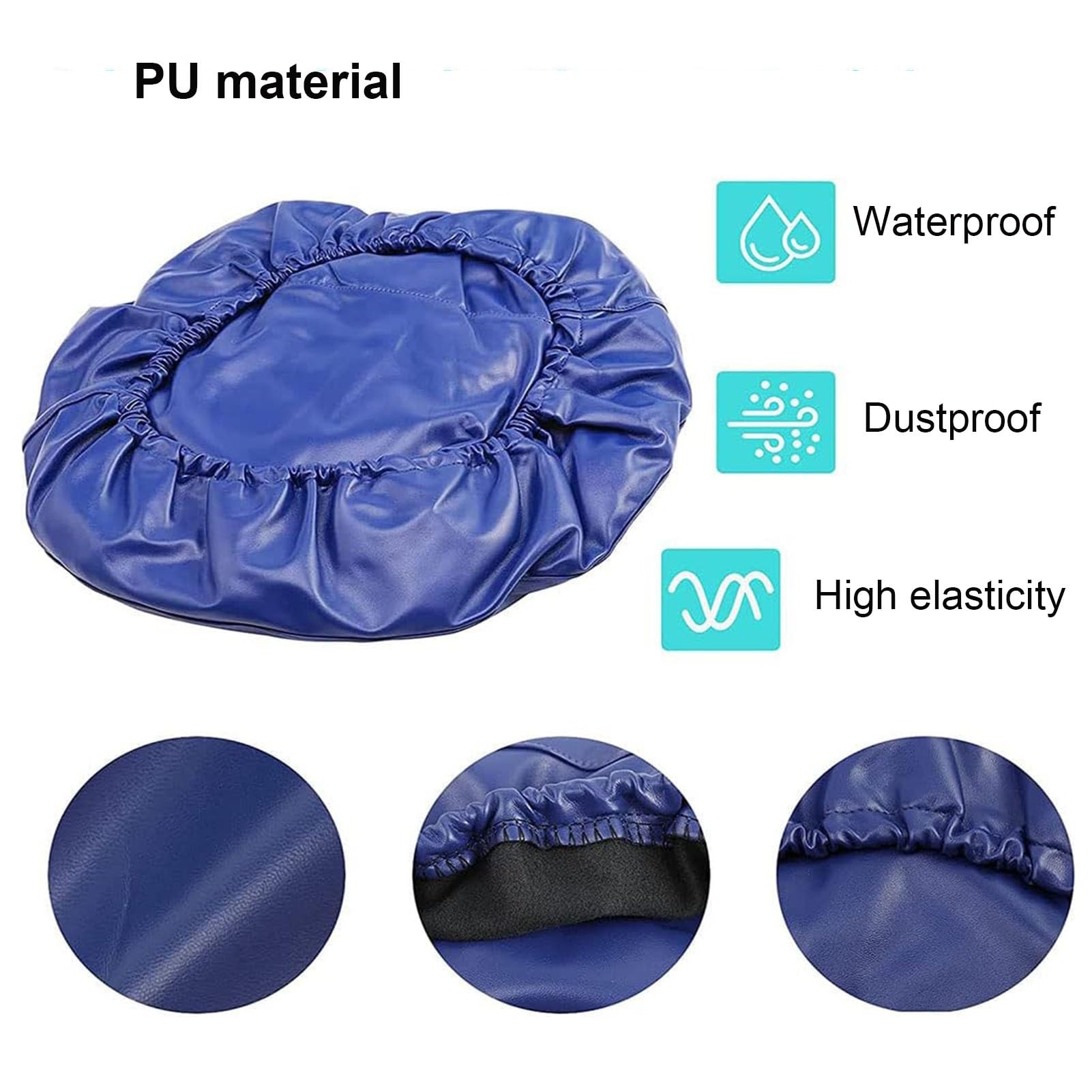 Genérico Juego de 4 - Funda Protectora Completa para Sillón Dental, Funda Impermeable de PU Cuero para Sillón Dental, Funda Protectora para Sillón Dental Sustituye Accesorios Universales(Sky Blue)