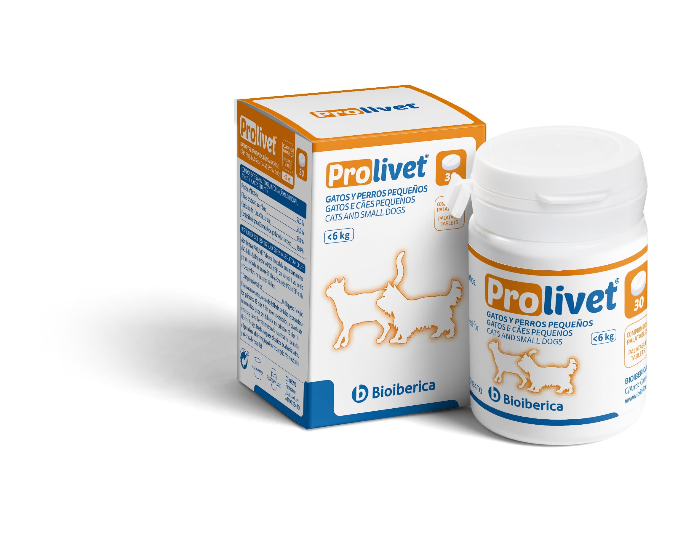 Prolivet Gatos y Perros pequeños 30 Comprimidos