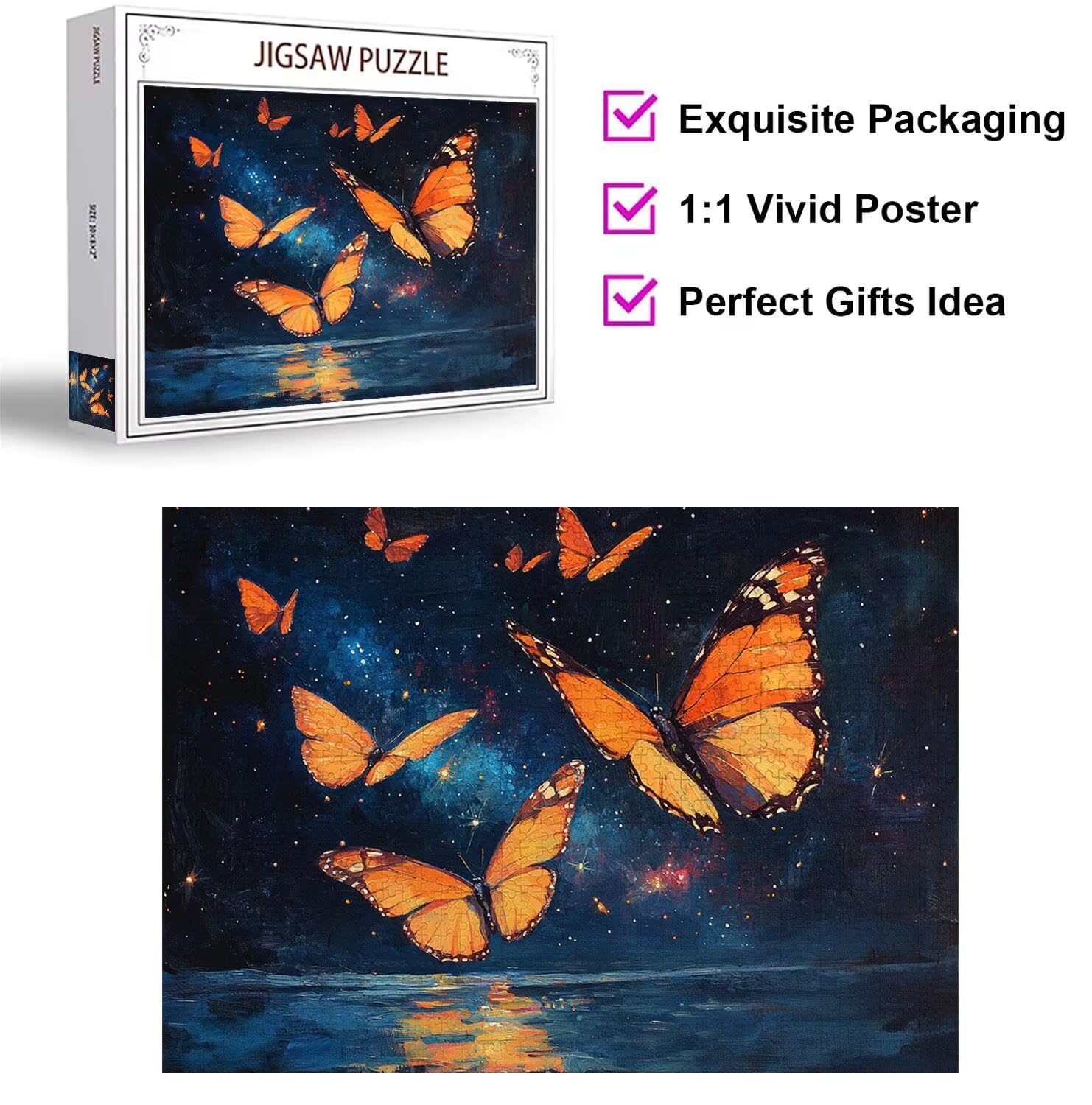 Puzzle 4000 Pezzi 141x87cm, Puzzle Adulti astratto Farfalla, n-31
