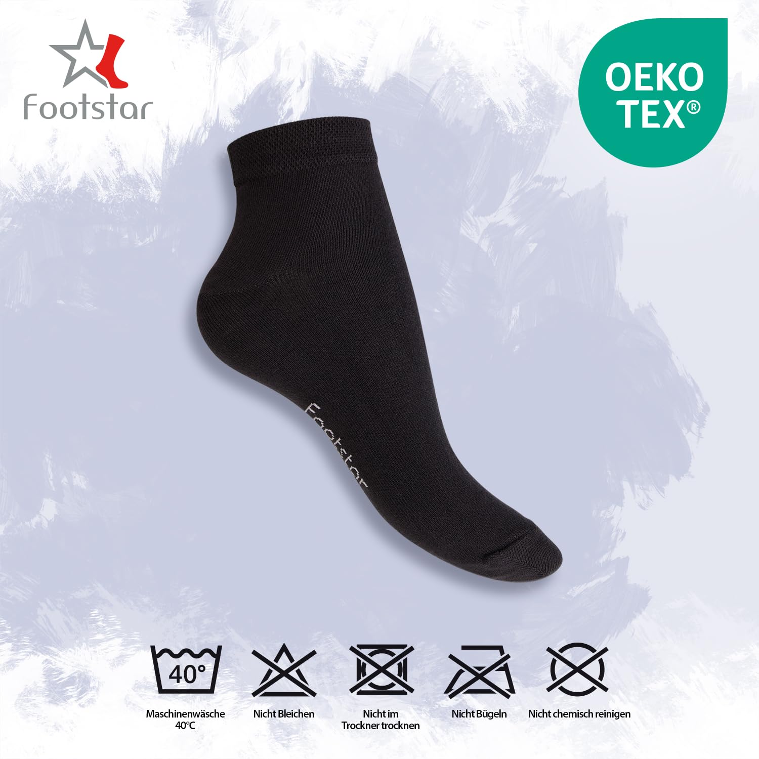 Footstar EVERYDAY! 10 Paar Damen Herren Quarter Socken Kurzsocken Kurze Baumwoll Socken