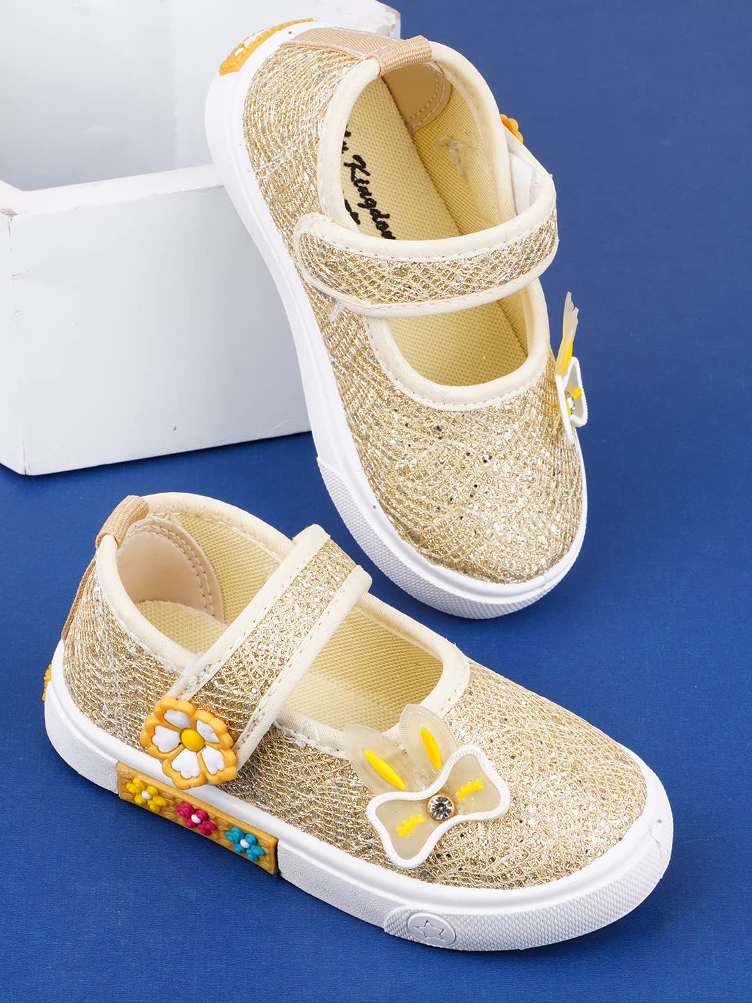 KATS SHOES Lace Shoe Kids Sneakers for Boys & Girls I Toddler Lightweight & Breathable Unisex-Child Little Kid Fashionable Casual Shoes Flower Printed Toddlers Lace-up Sneaker for Party 5 71TbkK 4 eL. SL1440