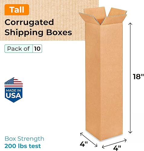 Miniatura 515 de Cajas para envío IDL Packaging - B-1266-5 de cartón corrugado, tamaño pequeño, de 12 pulgadas de largo x 6 pulgadas de ancho x 6 pulgadas de alto