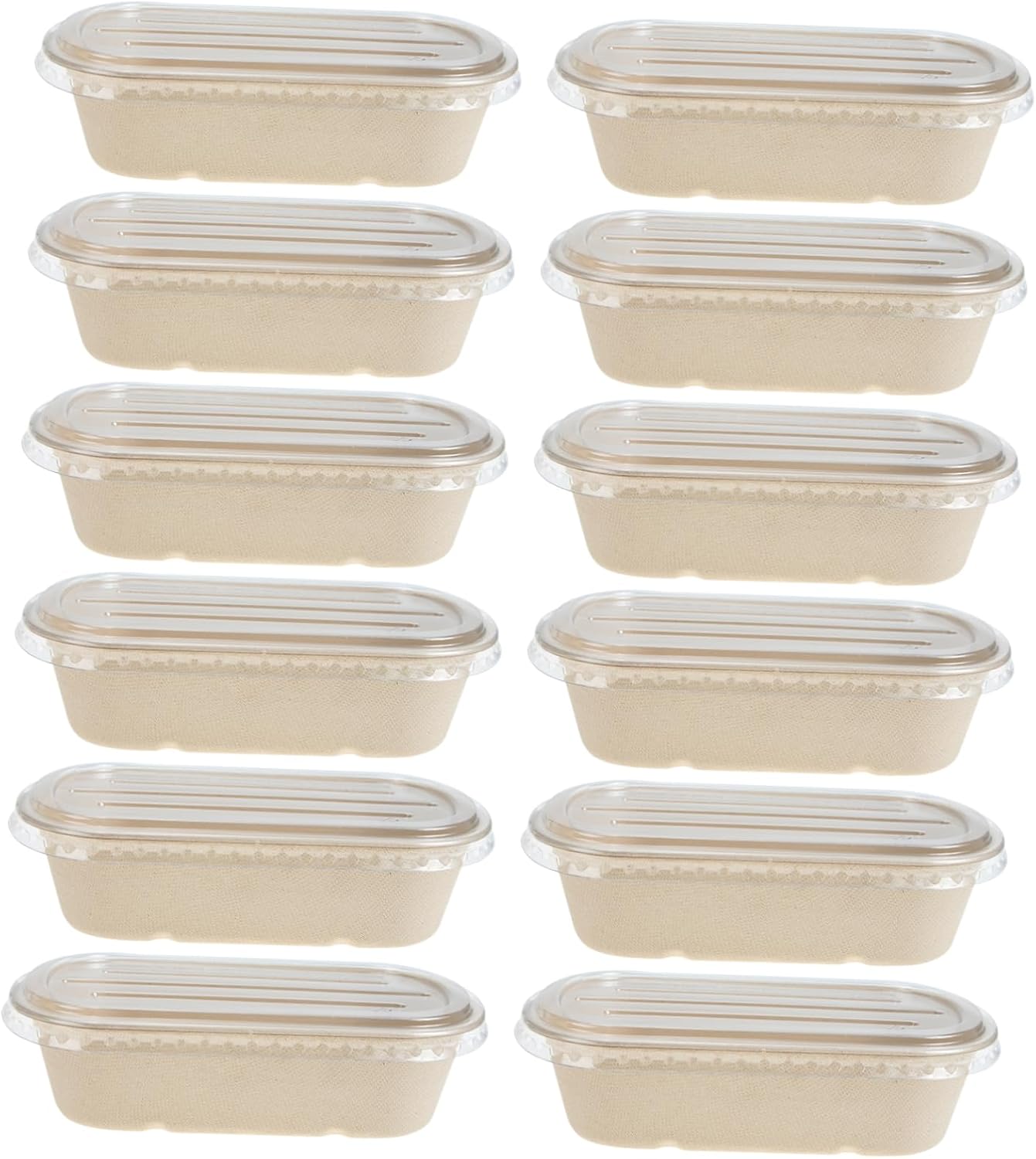 50pcs Disposable Take Out Food Containers for Salad Lunch Holder Smooth for Restaurants Meal Prep Microwave Safe Packaging Boxes