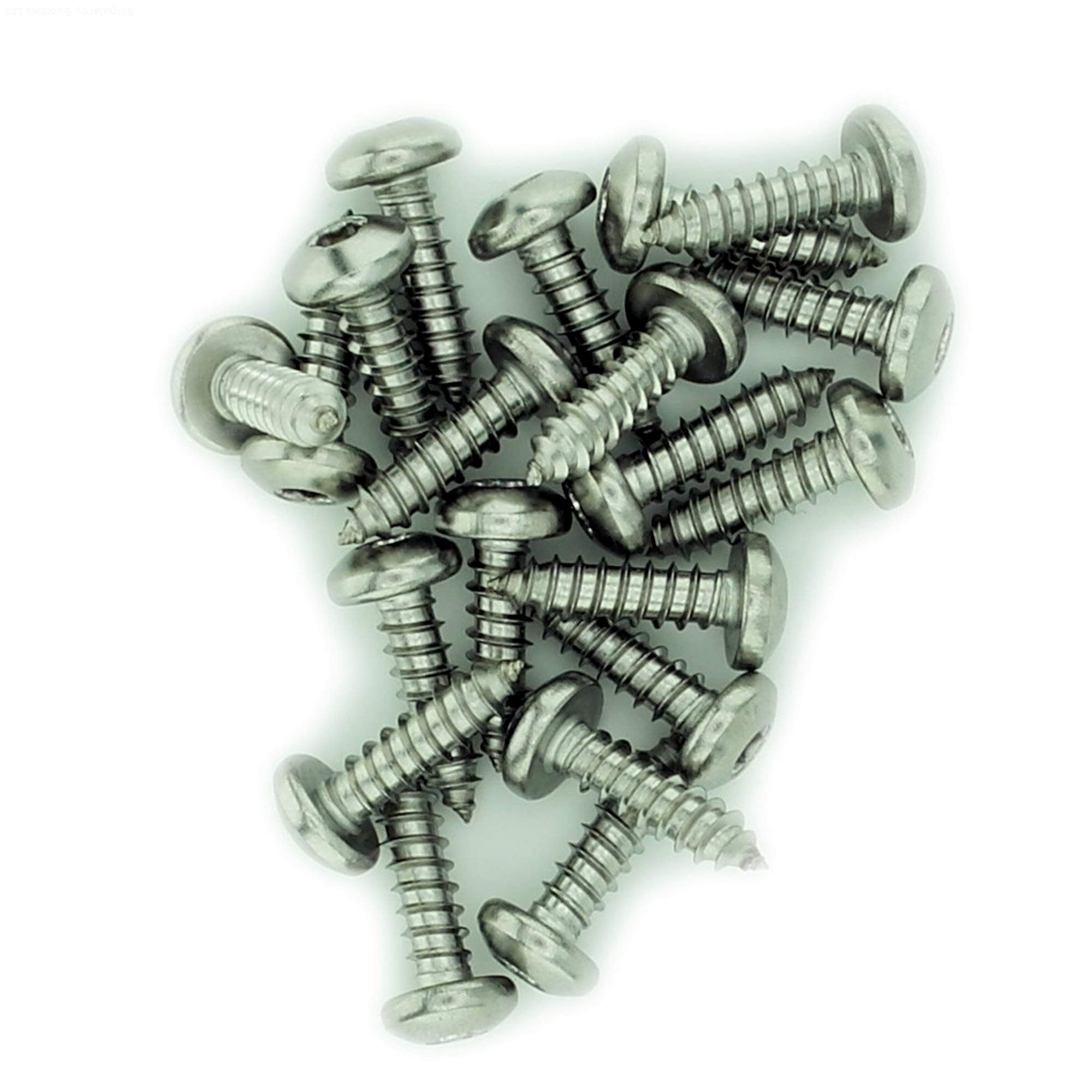 Singularity Supplies No.14 X 1.25 (6.3Mm X 32Mm) Tx Pan Self-Tapping Screw - Stainless Steel (A2) (Pack Of 20)