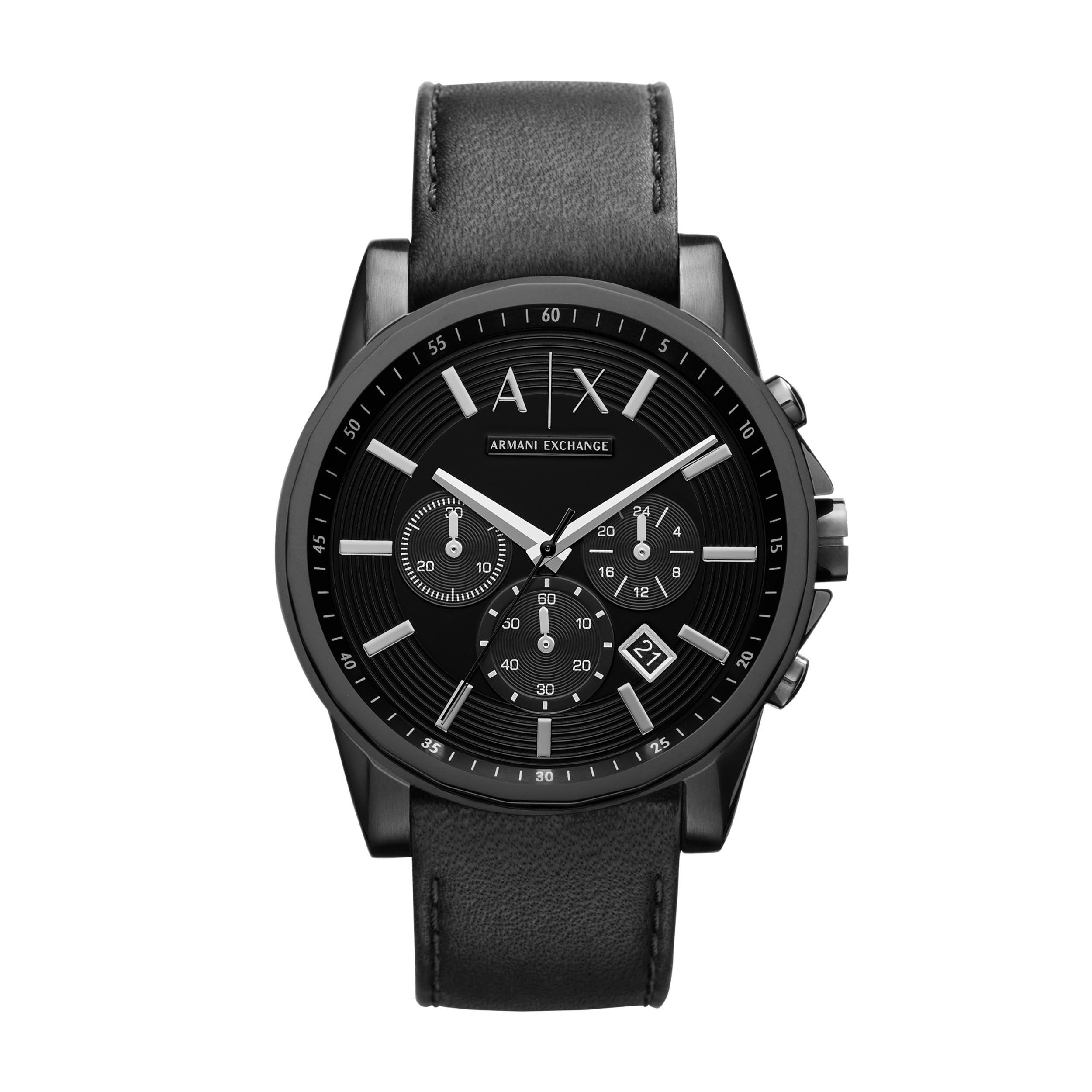 AX Chronograph Watch for Men with Leather, Stainless Steel or Silicone Band