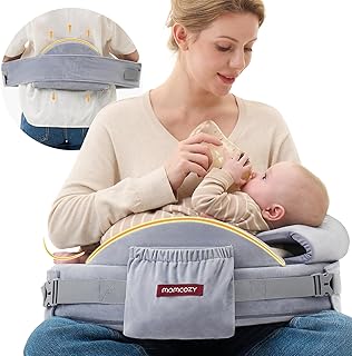 Momcozy CozyPro Nursing Pillow - All Around Lumbar & Arm Support - Safet...