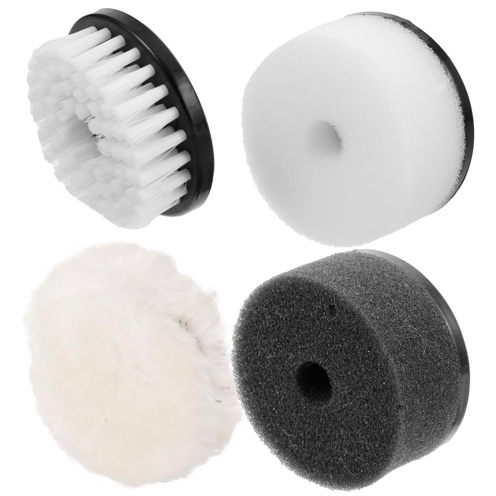 Healeved 5 Series Cepillo para Pulir Juego De Cepillos para Quitar El Polvo Limpiador Betún para Zapatos Almohadillas para Pulir Abrillantador para El Cuidado Limpieza 4 Piezas x 5