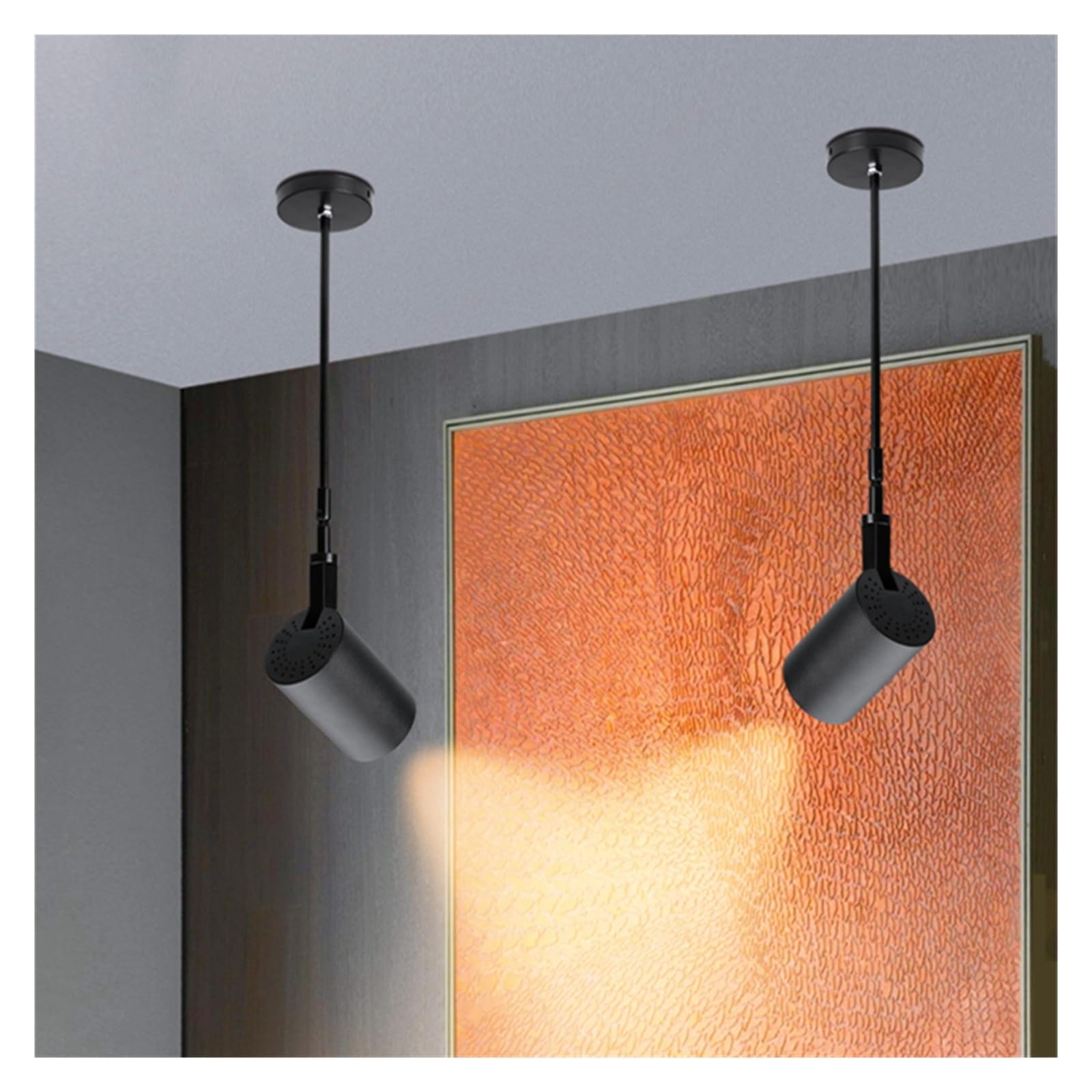Luces de imagen Lámpara de pared COB industrial moderna, candelabro de imagen LED de brazo largo telescópico for sala de estar, dormitorio, galería de fotos, decoración de pared, iluminación puntual (