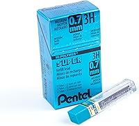Vista 17 de Pentel Super Hi-Polymer repuesto de mina, 3/100 pulgadas, Gris