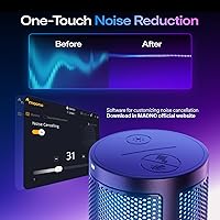 Vista 3 de MAONO USB Gaming Microphone for PC, Noise Cancellation Condenser Mic with RGB Lights, Mute, Gain for Streaming, Recording, Podcast, Chat, Twitch