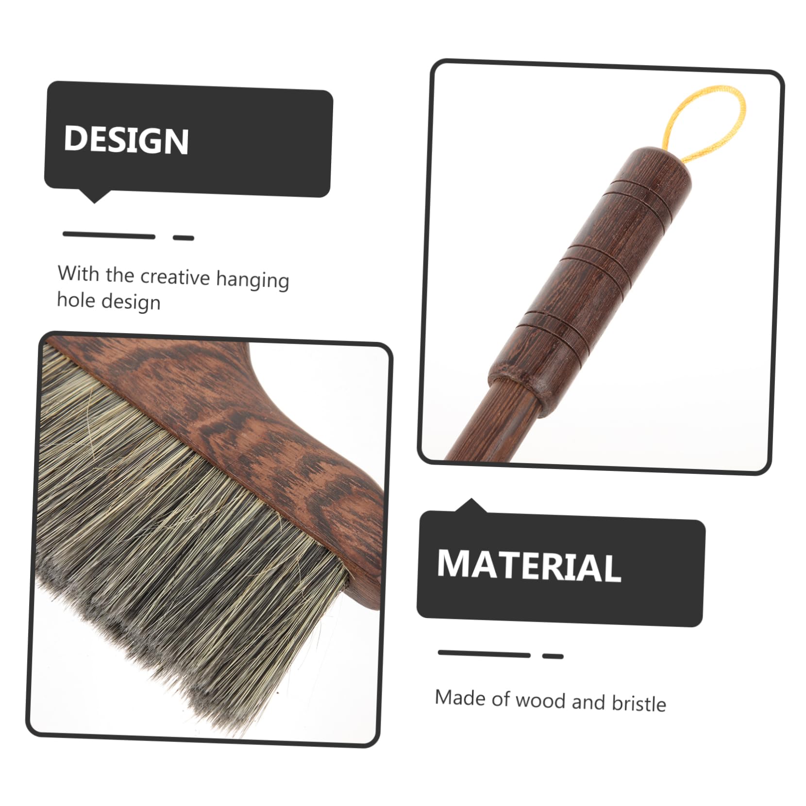 BCOATH Multi-Function Broom Wooden Floor Wiper for Home Office Cleaning Supplies Long Handle Dust Brush