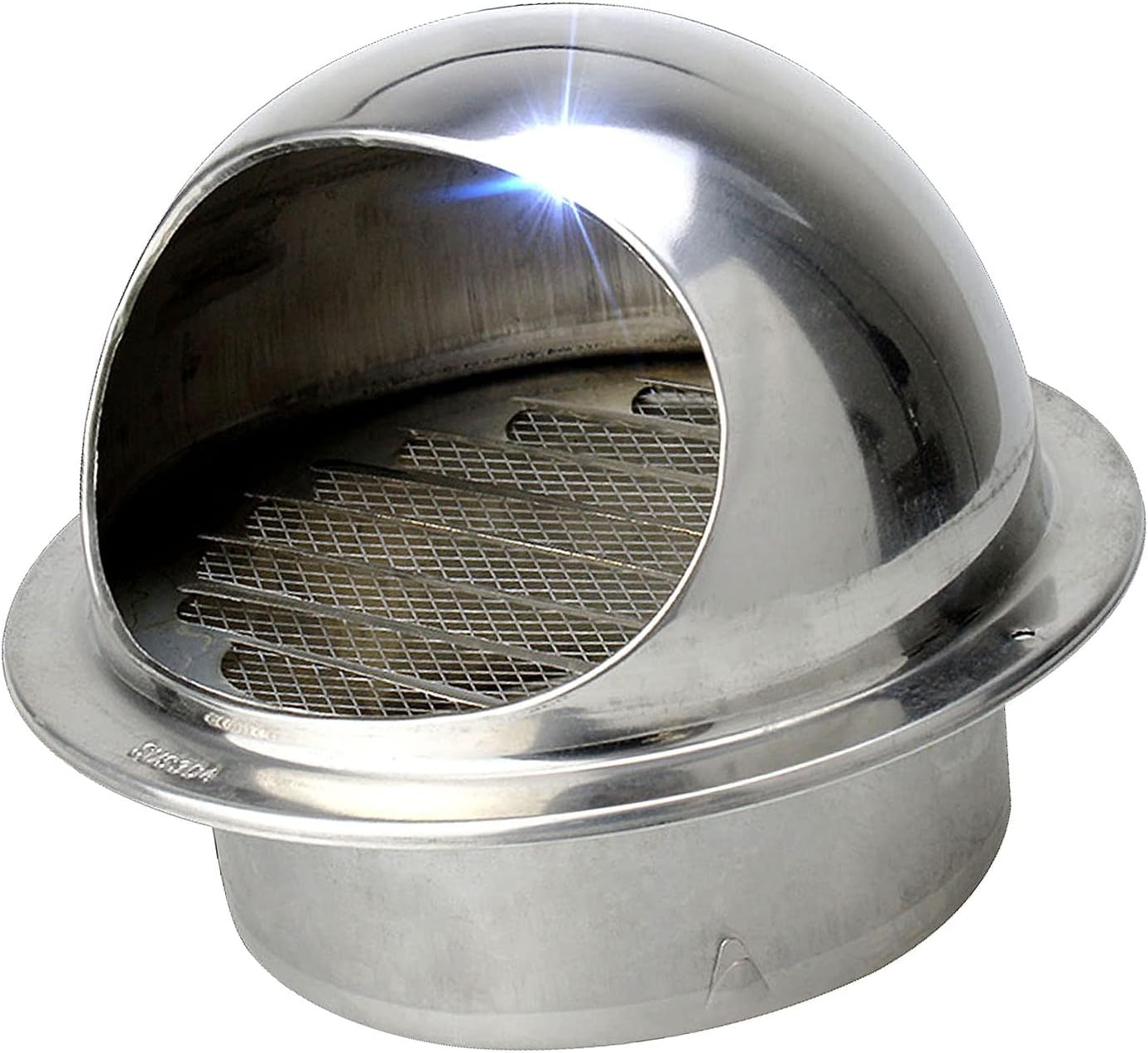 Air Vent Cover,Stainless Steel Air Vent, 304 Stainless Steel Wall Vent Hood, Soffit External Extractor Wall Dryer Vent Cap(170mm/6.7in)
