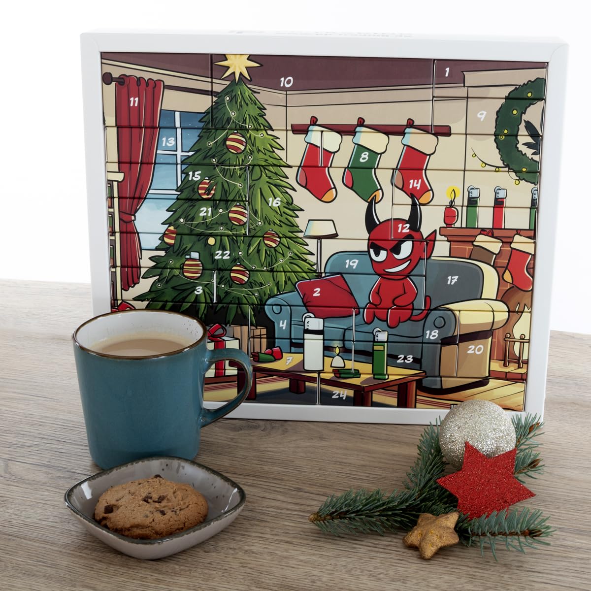 Clipper Adventskalender mit 17 verschiedenen original Clipper Feuerzeugen und viel Zubehör! Großer Kalender - Perfekt für Sammler!