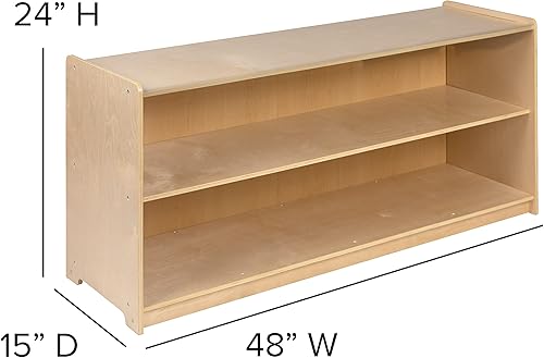 Miniatura 42 de Flash Furniture Hercules Series - Gabinete de almacenamiento de madera de 5 secciones para aula, gabinete de almacenamiento para aula escolar con 5
