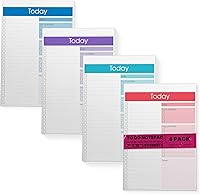 Vista 6 de Better Office Products To Do List Notepad, 7" x 10" Today Note Pad, 52 Sheets, Daily Agenda Productivity Checklist Organizer (1 Pack)