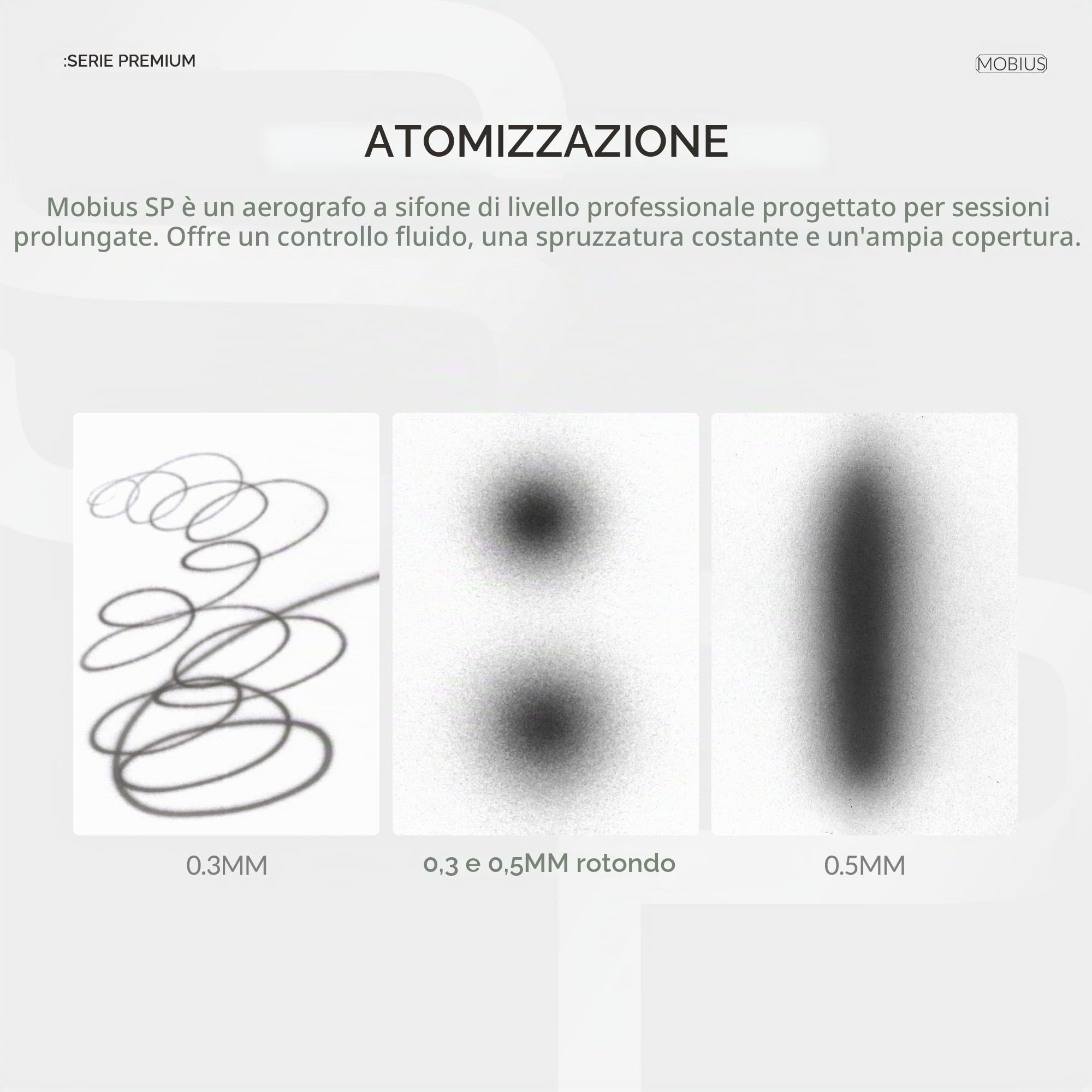 Gaahleri Airbrsuh Premium Series Mobius - Aerografo a sifone