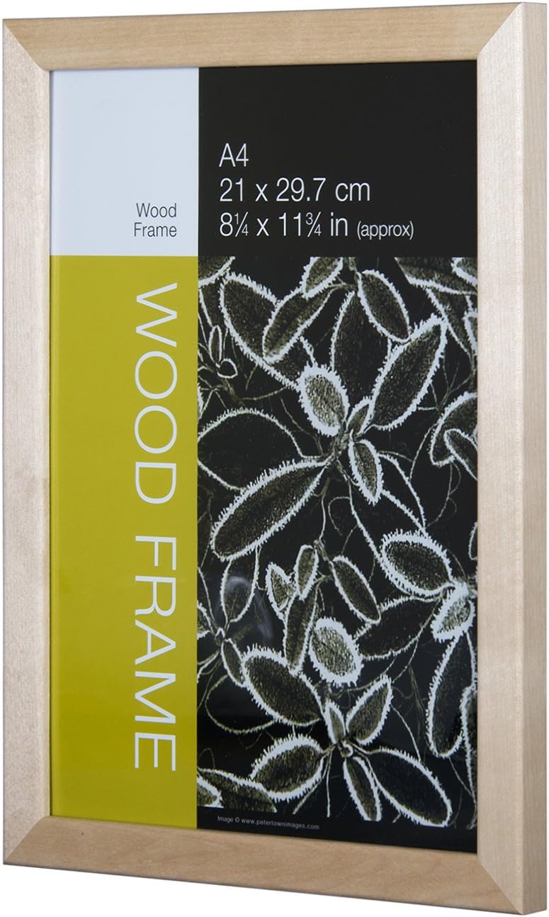 Nielsen Naturals Solid Birch A1 Wooden Picture Frame, Plastic Facing