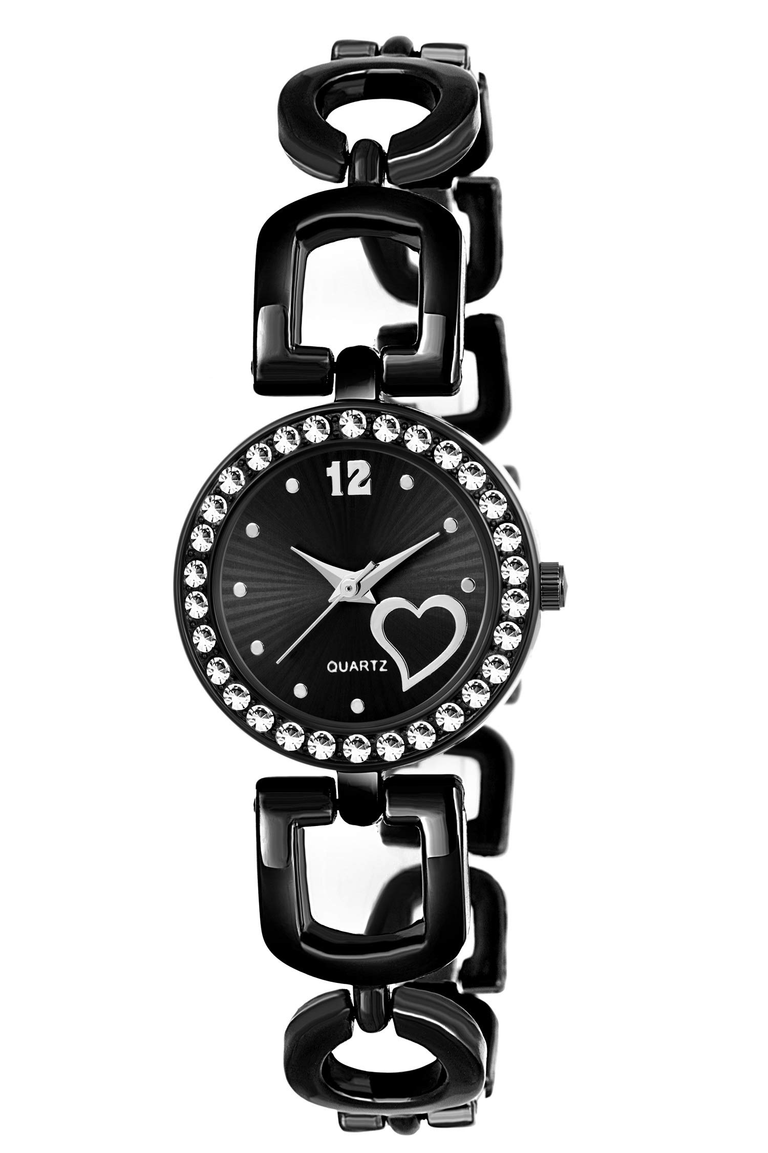 IIK COLLECTION Black Dial Metal Chain Analoge Watch for Women and Girls (IIK-1095W) (B08139X6GK) Amazon Price History, Amazon Price Tracker