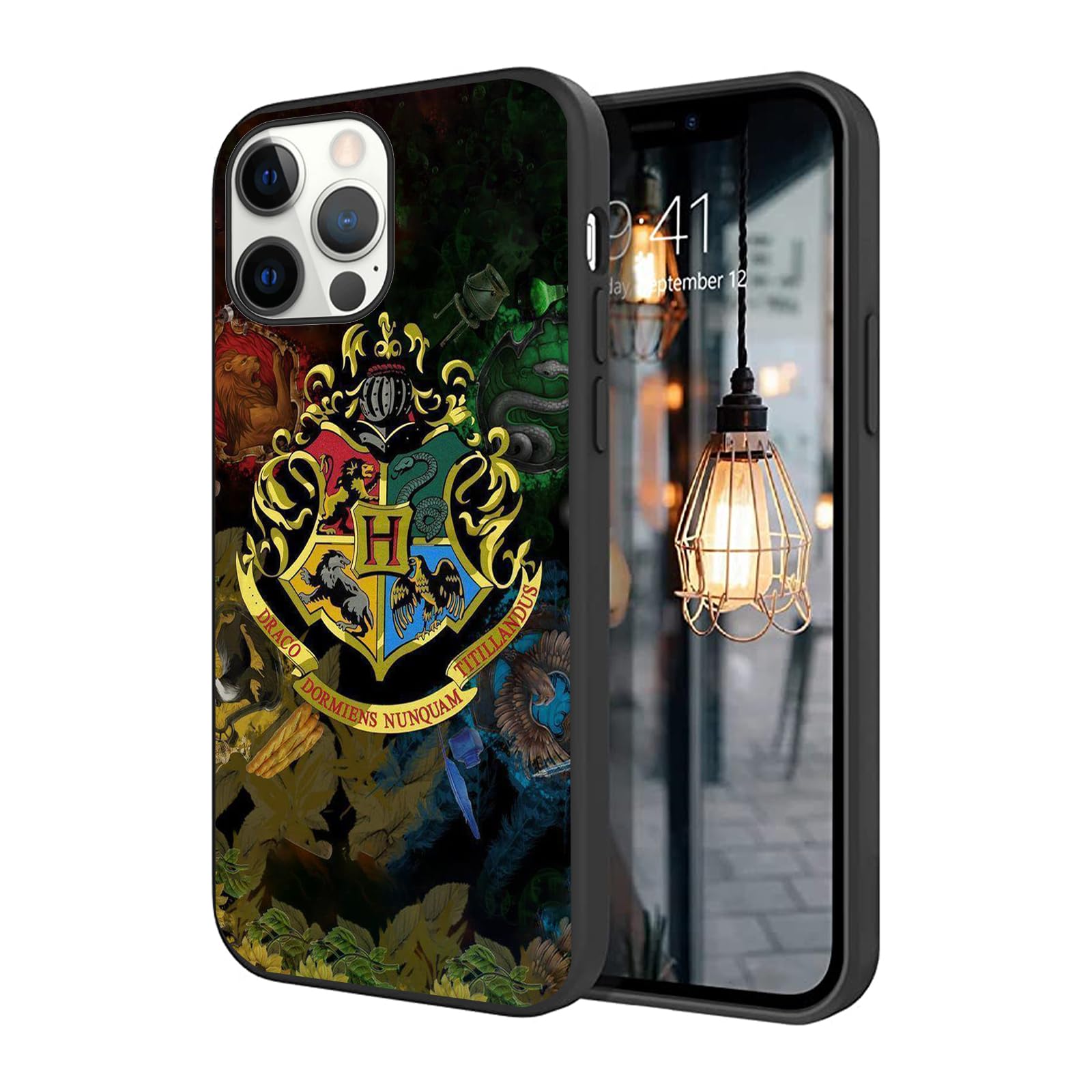 BOXUEZHENU Compatible with Fashion iPhone 15 Pro Max Case, Protective Shockproof Scratch Resistant Soft TPU Case(Harry-Magic-8)