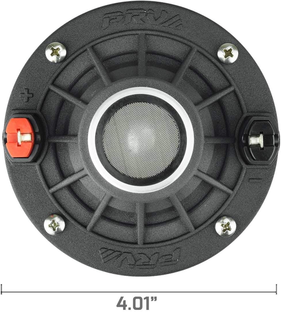 PRV AUDIO 2X WG270Ph Horn Driver - 1" Exit Phenolic Compression Driver 150 Watts 8 Ohm with Compact Exponential Horn for Car Audio - Midrange Vocal Driver (2 Horn Drivers) Bundle 300 Watts