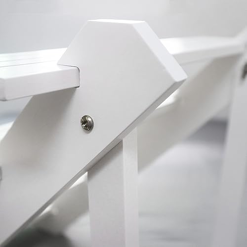 Miniatura 8 de NAJMECHOY Exhibición al por menor Pendiente y anillo Soporte de madera blanca Estante de almacenamiento