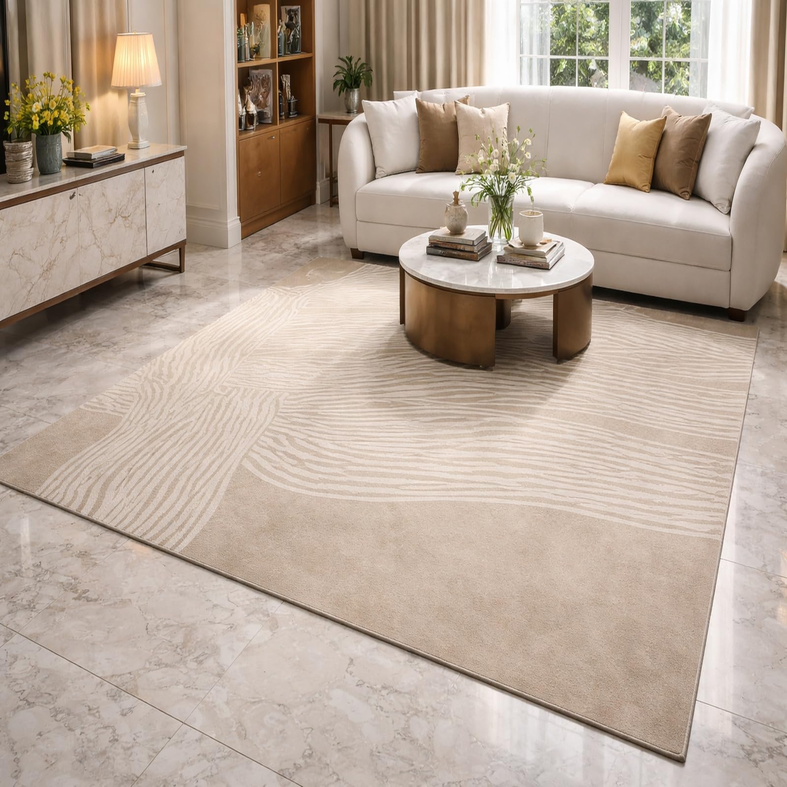 Alfombras para dormitorio lavables 70x140 alfombra pasillo moderna beige 1