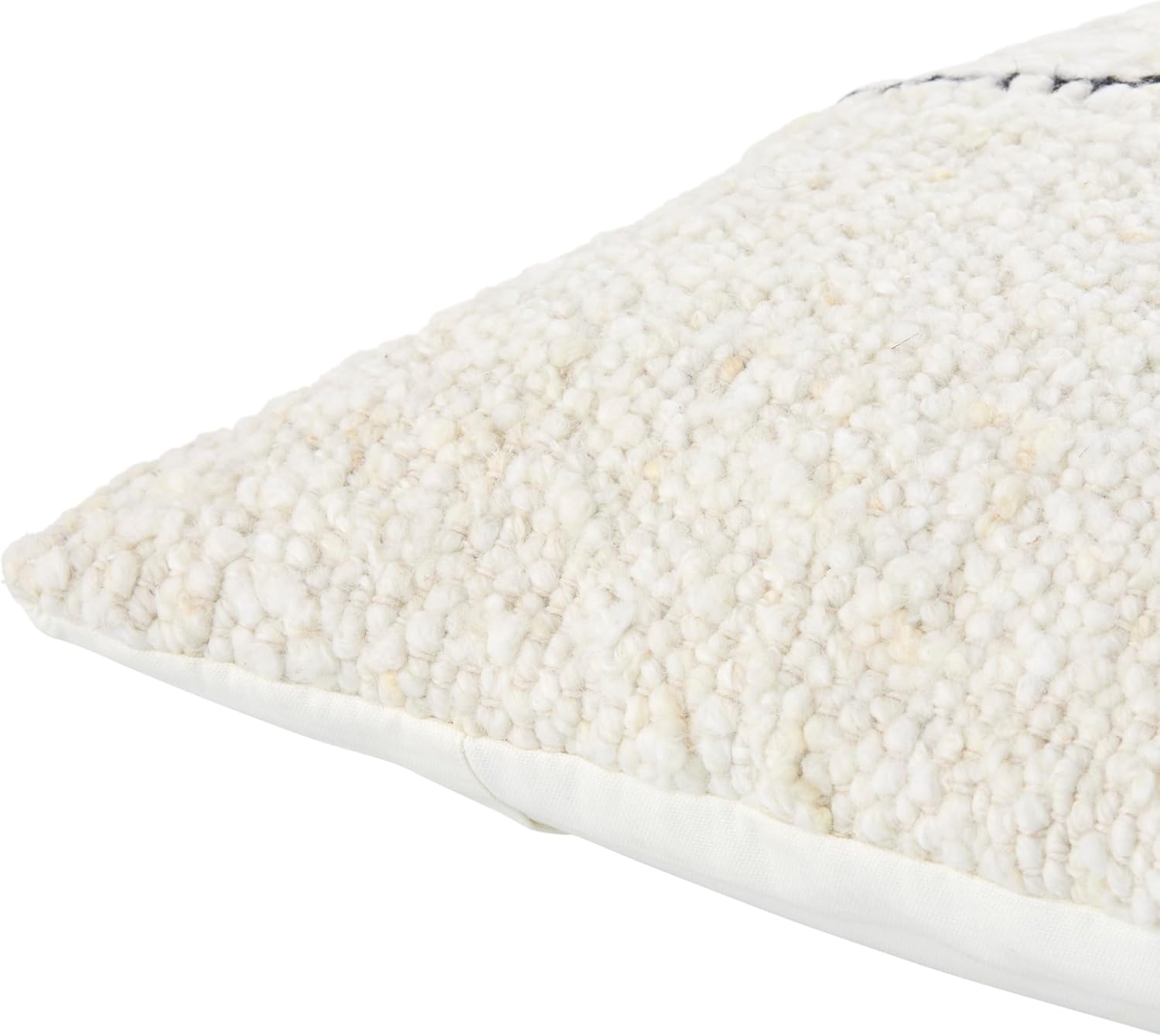 Livabliss x Galey Alix LaRocco Modern Throw Pillow, 22" L x 22" W, Black/Beige