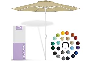 The Swilt 9 Feet Patio Umbrella Sunbrella - A Haven of Shade and Style