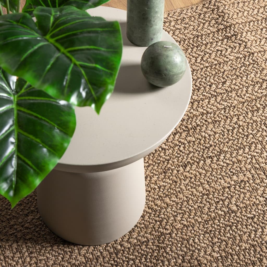 Xhnifben Outdoor Teppich ZIZUR 200x290 cm Jute-Optik aus robustem PP UV-beständig wetterfest leicht zu reinigen für Wohnzimmer Terrasse Balkon Esszimmer & Flur