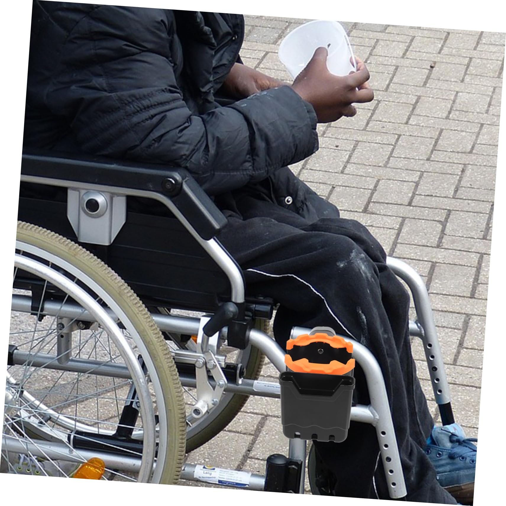 Healeved 5 Pièces Porte-gobelet Walker Porte-gobelet et Porte-Bouteille Porte-gobelets pour Tasses à Fixation Porte-gobelet Tasse de vélo Guidon Porte-gobelet vélo Caoutchouc