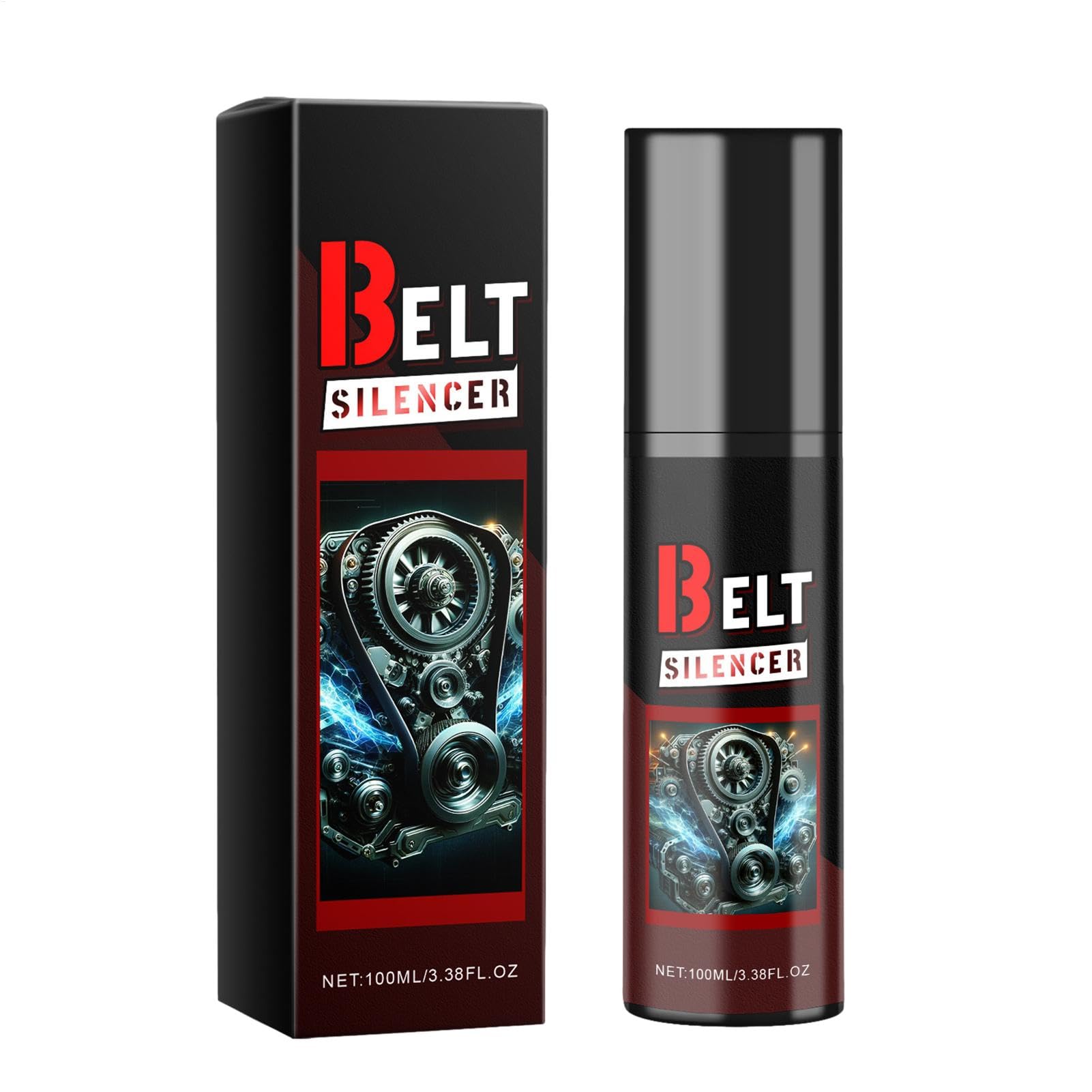 Belt Dressing Spray Automotive - 100ml Belt Noise Lubrication Protection Spray-On Dressing - Anti-Abnormal Lubrication &, Protection Spray, Friction Reducer for Car,