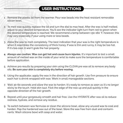 Miniatura 15 de KoluaWax Kit de cera prémium para mujeres, apto para principiantes, kit completo de cera que incluye 14 onzas de cuentas de cera, aplicador, cuidado