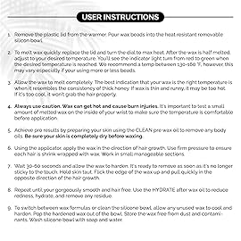 KoluaWax Premium Waxing Kit for Women - Beginner Friendly - Complete Wax Kit that includes 14oz of Wax Beads, Applicator, Pre and Post Care, Suitable for Sensitive Skin (Black)