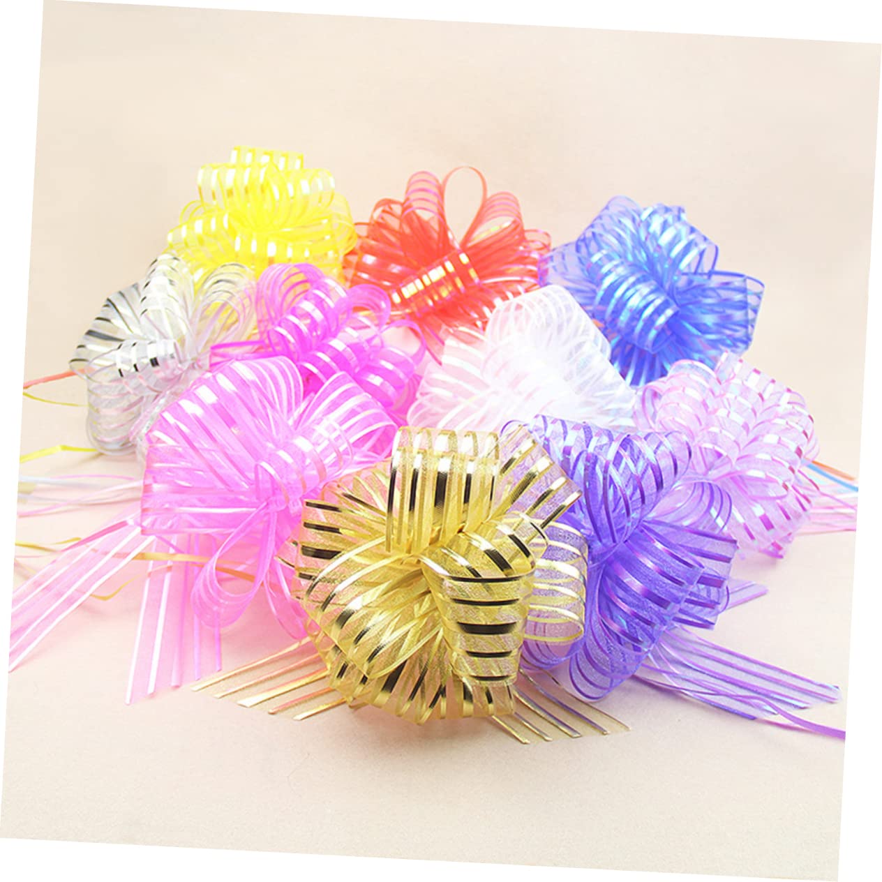 SHINEOFI 36 Pz tirare fiocchi cesti mini gomme da cancellare ghirlanda arredamento decorazione di fiocchi di nozze fiocchi da sposa fiori disegnati a mano decorare