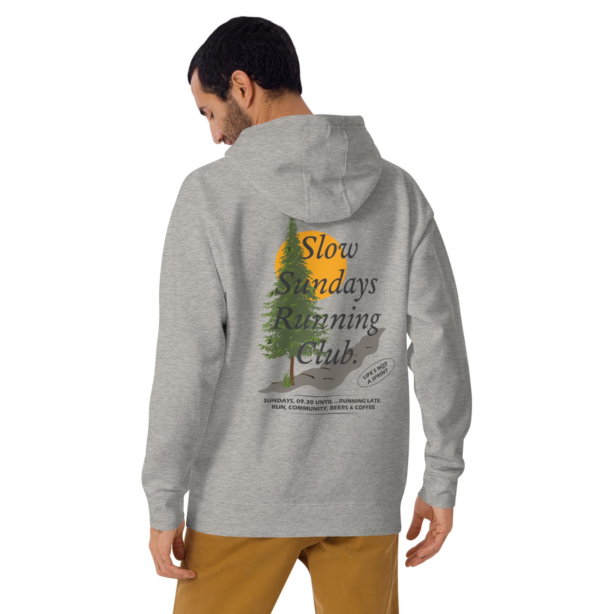 Mountain Pine Slow Sundays Running Club Cotton Blend Hoodie