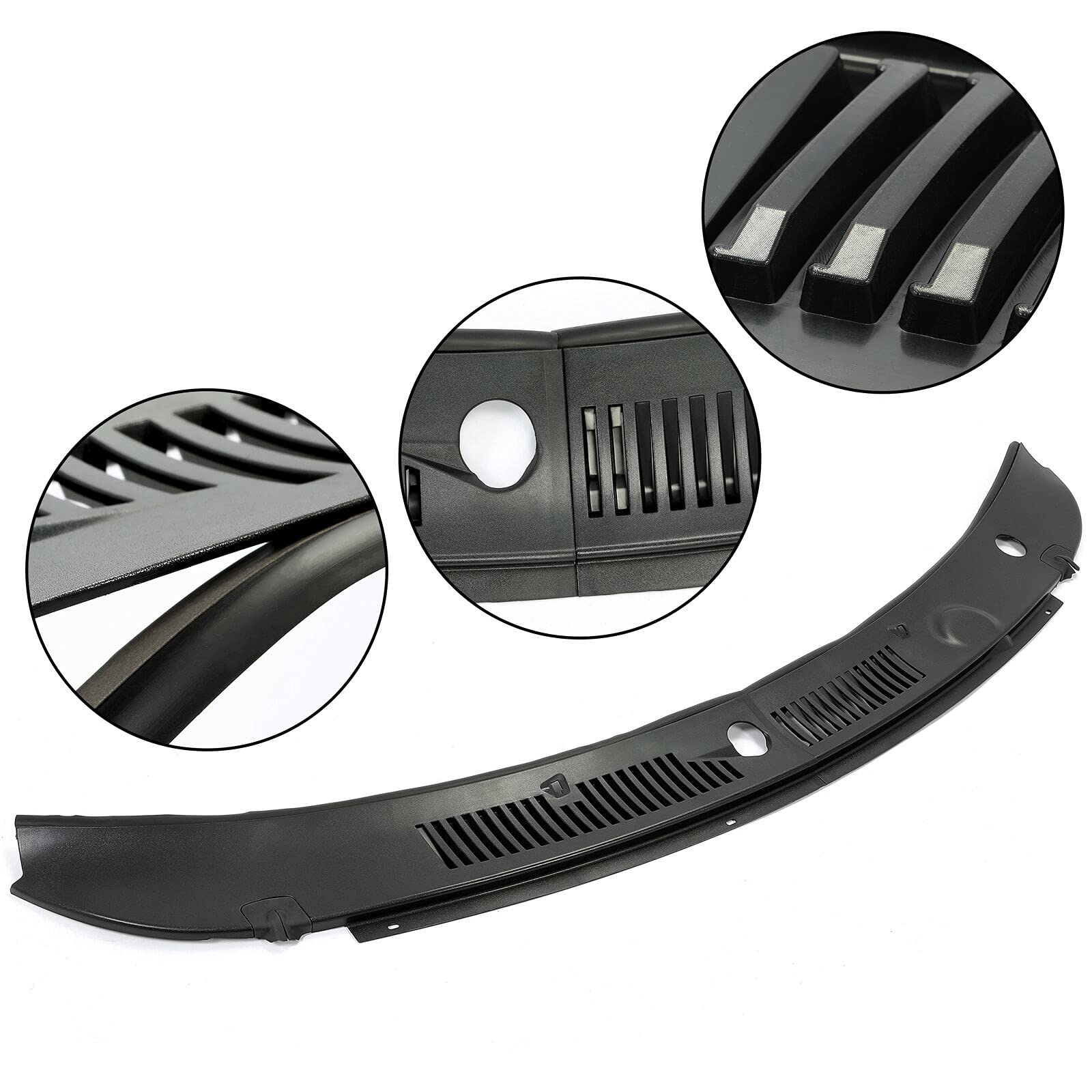 INGQI New Windshield Wiper Cowl Vent Grille Panel Hood Fit for 2002 Ford Mustang GT Convertible 2-Door 4.6L 281Cu. in. V8 Gas SOHC Naturally Aspirated,