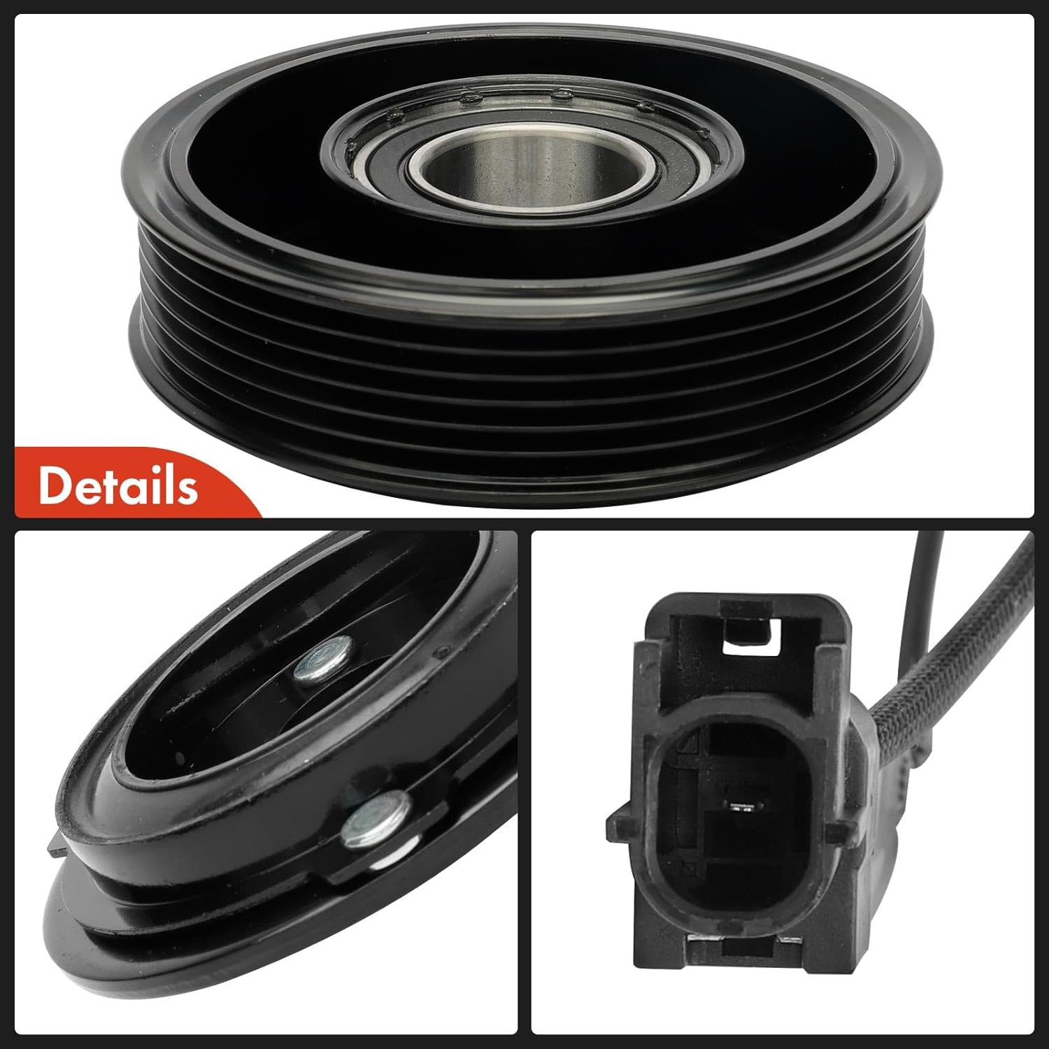 A-Premium Air Conditioner AC Compressor Clutch Kit Compatible with Mazda CX-5 CX5 2013-2018, CX-5 2019-2022 2.5L, 3 2014-2018, 3 Sport 2014-2018