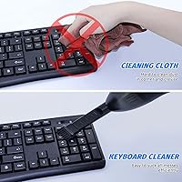 Vista 3 de Aspirador de teclado de 4.3 Kpa Mini: aspiradora de computadora de mano inalámbrica para automóvil, portátil, máquina de coser, teclado portátil