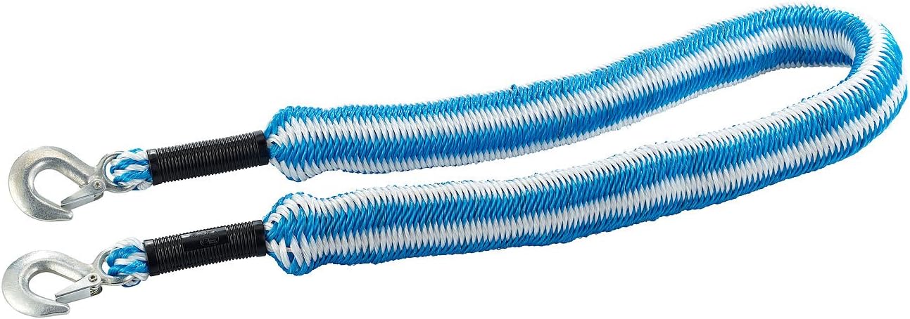 Lescars car accessories: super stretch elastic tow rope, 1.5 m-4 m, 2,800 kg (car tow rope)
