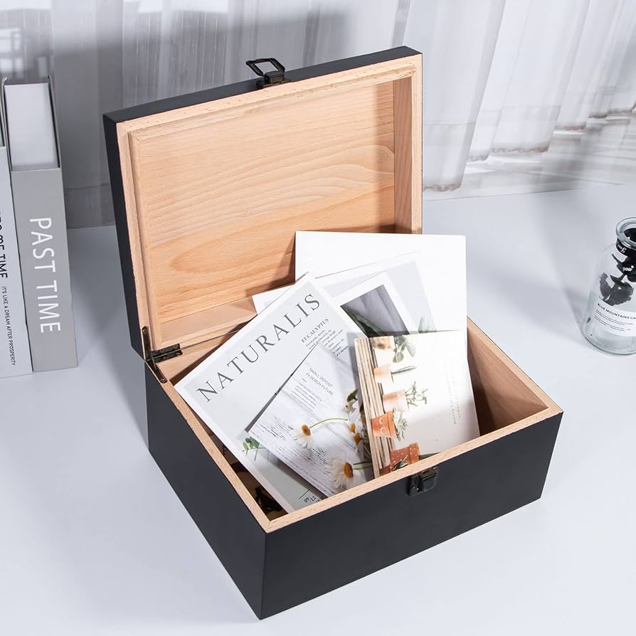 その他 key10th Memorial BOX Amazon.com: Dedoot Modern Black Wooden Keepsake Box, 10.6 x