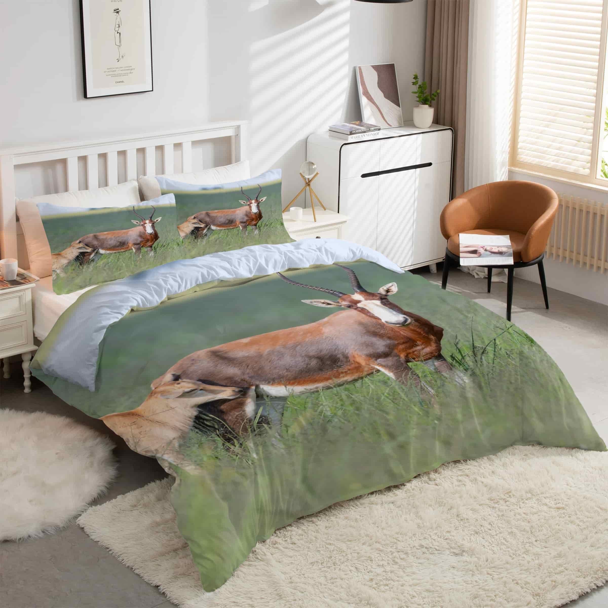 Housse de couette 160x200 girafe pour transformer l'ambiance de votre chambre