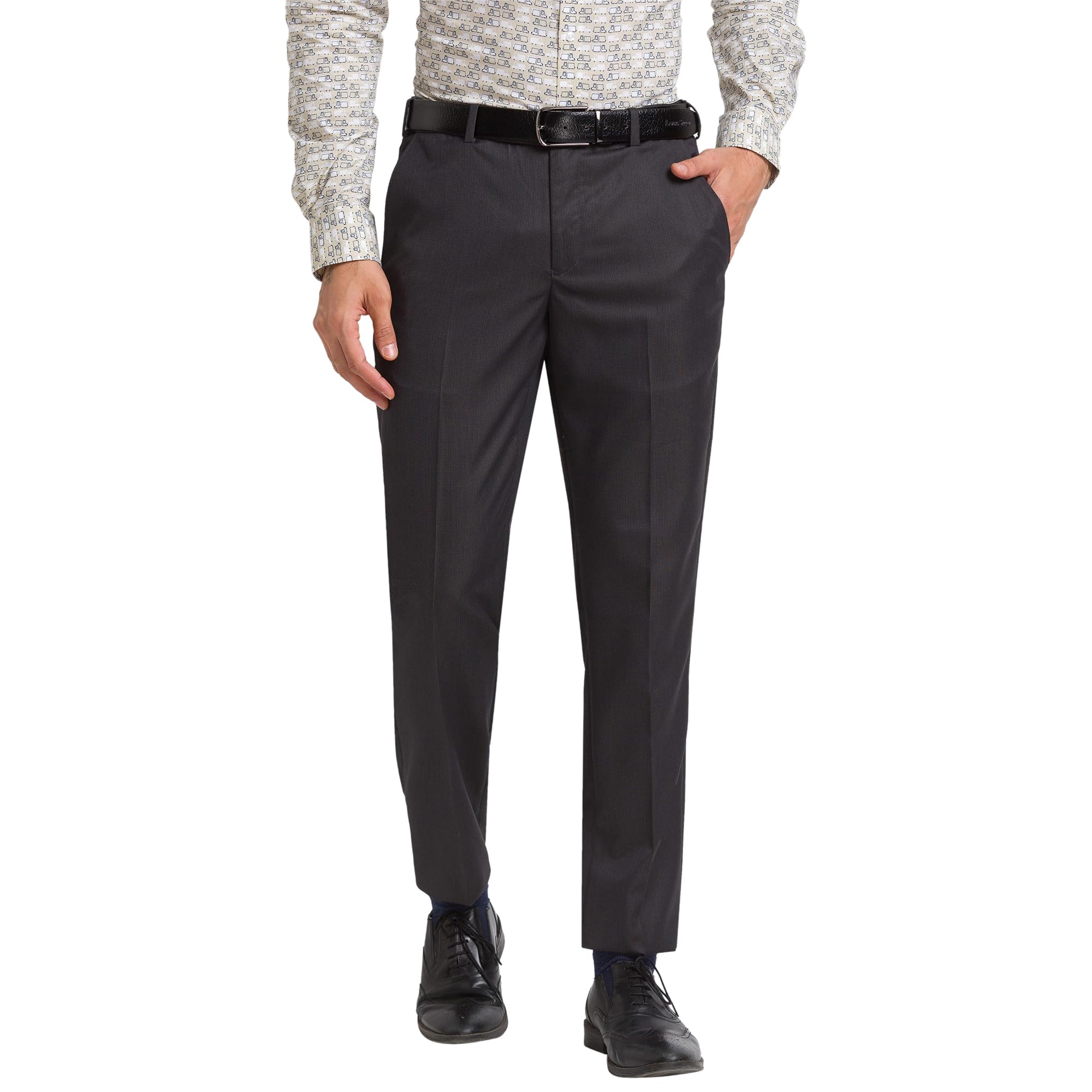park avenue Super Slim Fit Medium Fawn Trouser for Men-picture-38