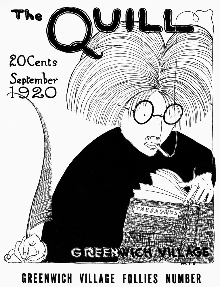 Quill Magazine 1920 Ncover Of The September 1920 Issue Of The Quill A Literary Magazine Founded 1917 In Greenwich Village New York By Arthur Harold Moss And Harold Hersey Poster Print by (24 x 36)
