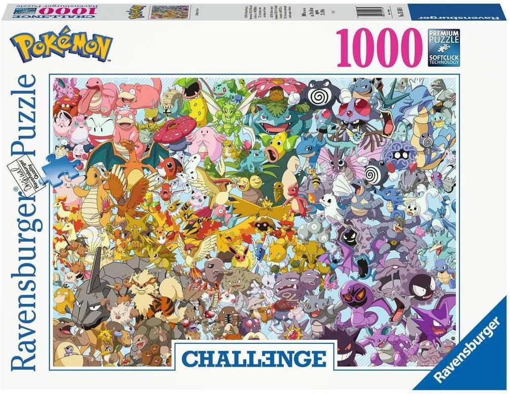 1000 Piece Pokémon Puzzle - All 150 1st Generation Pokémon, Challenging from 14 Years