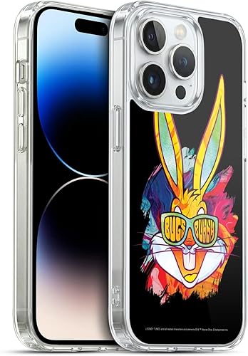 Miniatura 266 de Head Case Designs Funda de gel suave con licencia oficial de Looney Tunes Retro Bugs Bunny compatible con Apple iPhone 11 Pro Max Retro,Blanco y